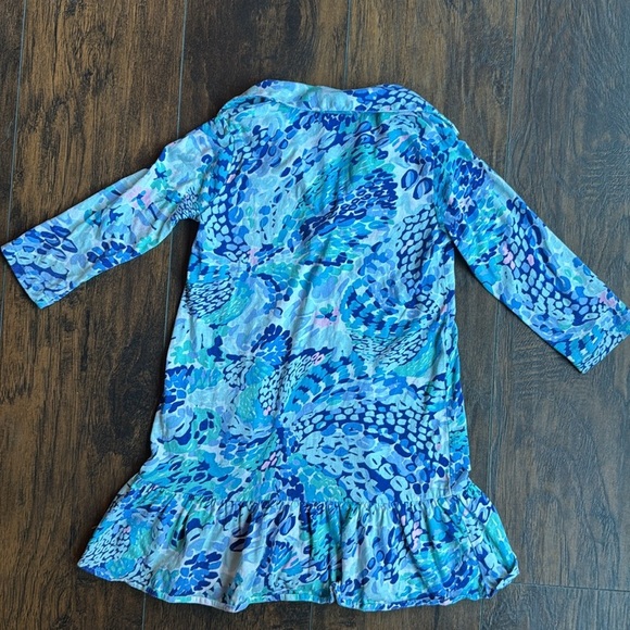 GIRLS LILLY PULITZER WAVE DRESS size medium (F26) - Picture 7 of 7